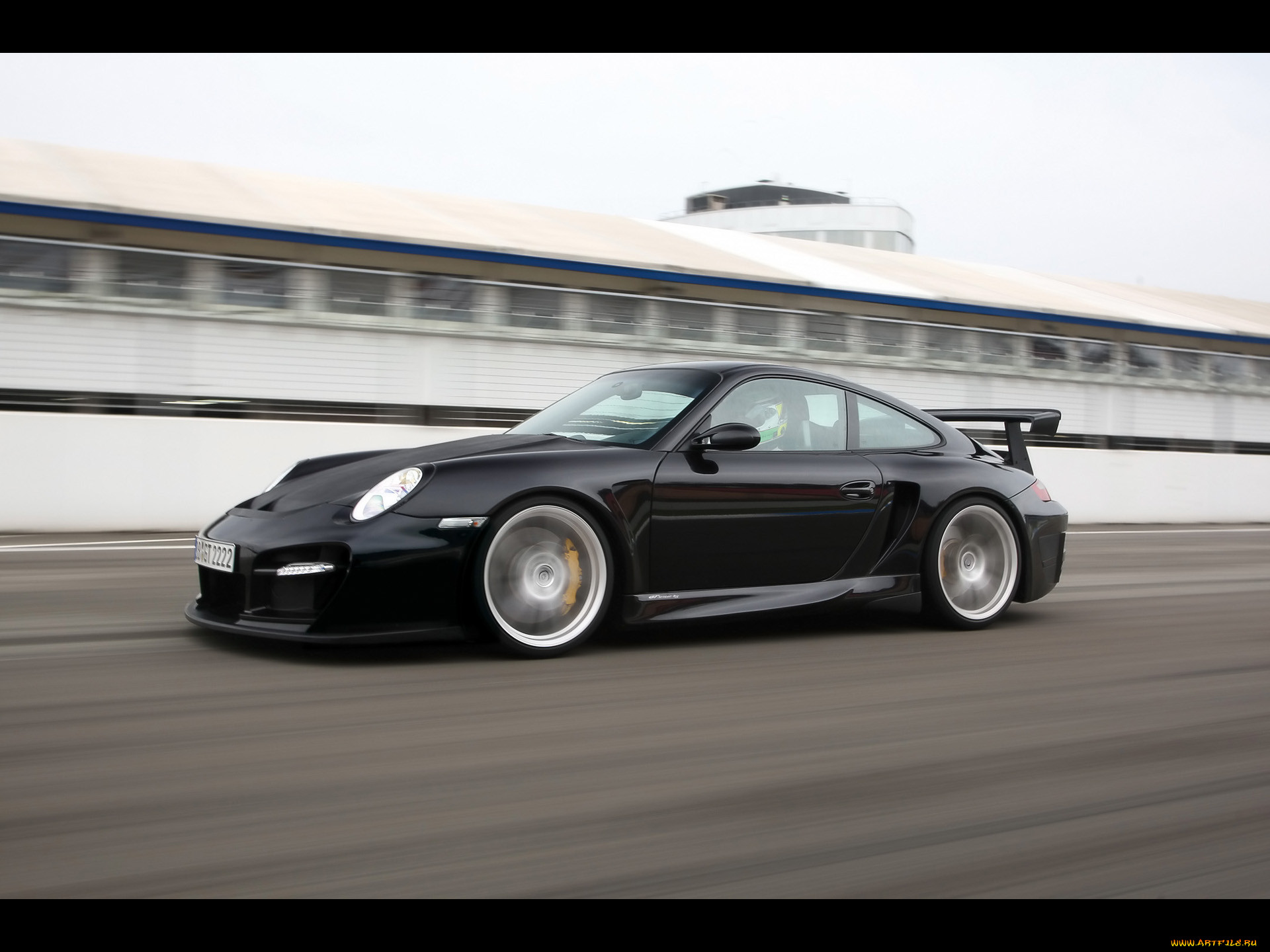 2008, techart, gtstreet, rs, based, on, porsche, 911, gt2, black, 
